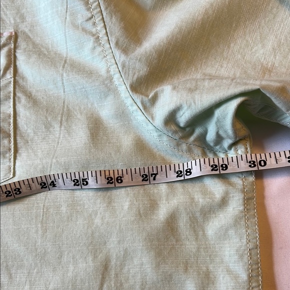 Paper Denim & Cloth Mint Green Casual Button Down Short Sleeve Casual 4X EUC - Picture 7 of 8